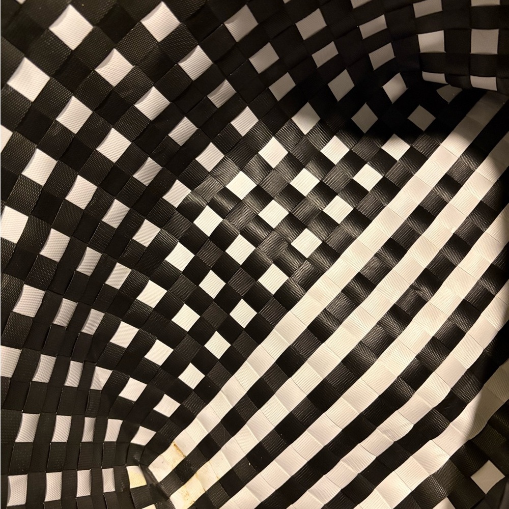 Kate Spade Black and White Woven Tote - Picture 5 of 5